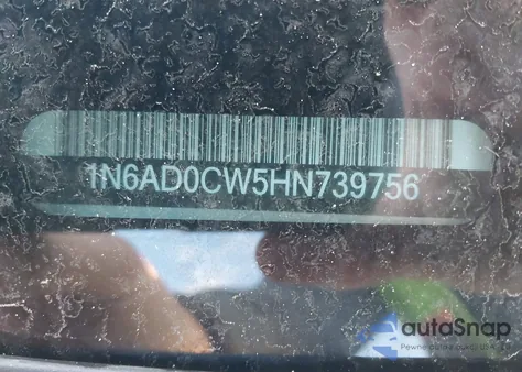 2017 Nissan Frontier Sv из США, поврежденный, VIN 1N6AD0CW5HN739756